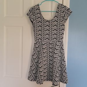 Chevron Skater Dress